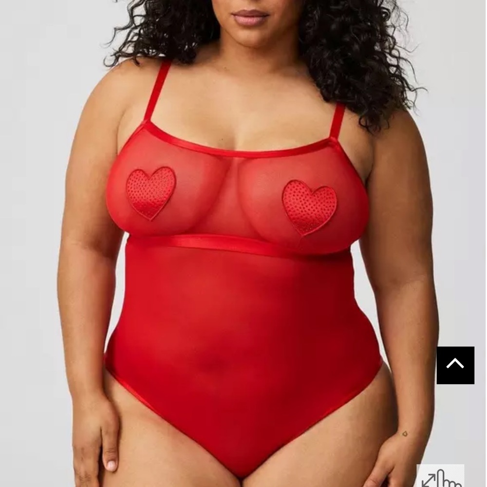 NWT Torrid Lingerie Diamante Wire-Free Bodysuit